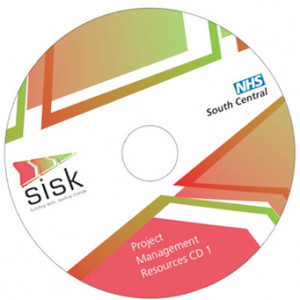 Internal brand and CD design as part of Project Management Resources for NHS